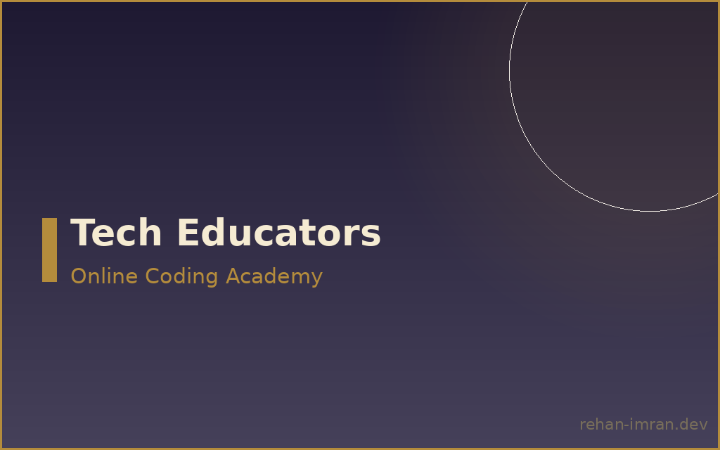 Tech Educators — Online Coding Academy preview